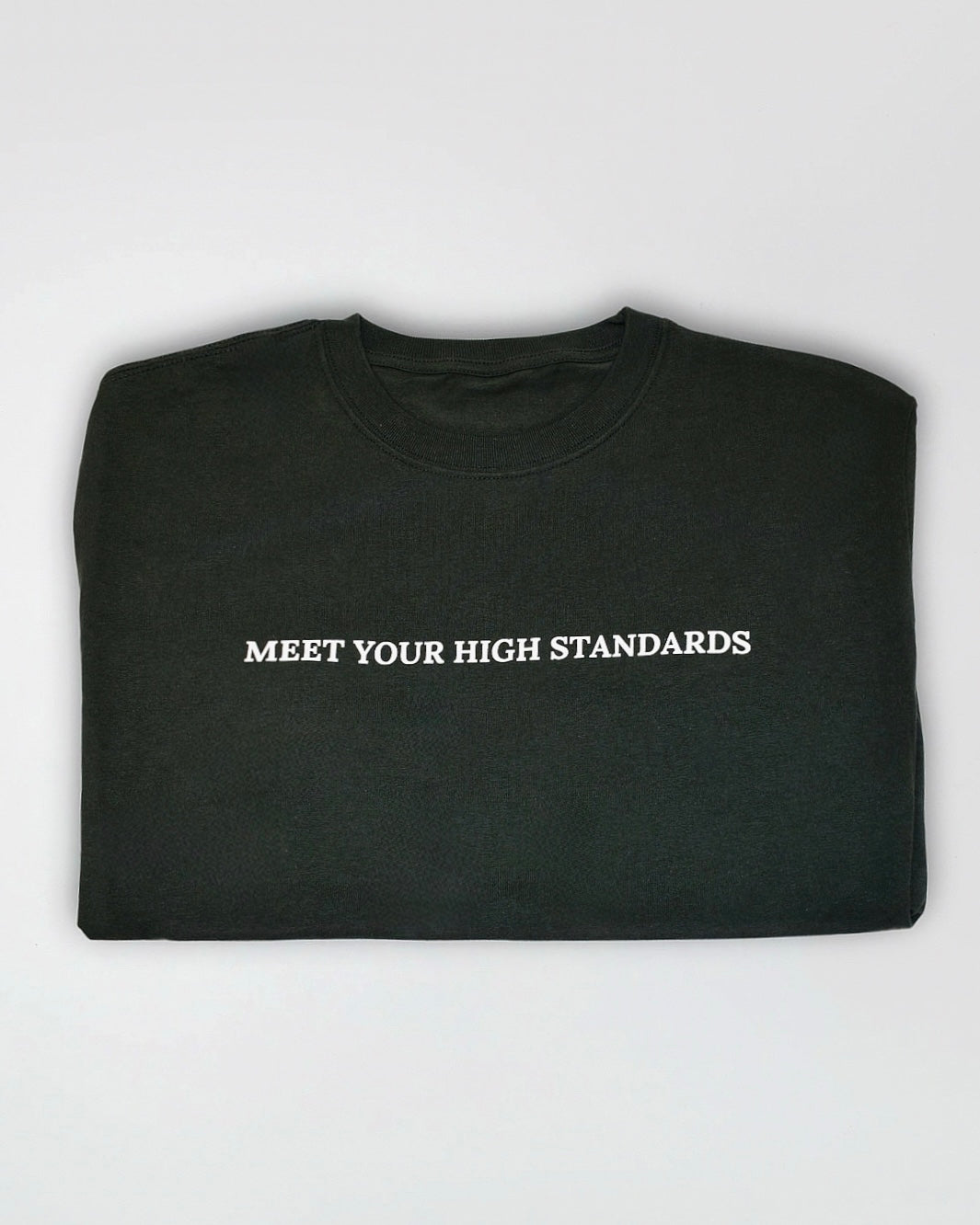 Green t-shirt with &